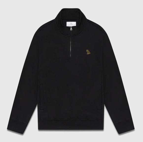 Octobers Very Own (OVO) Classic 1/4 Zip Mockneck Sweatshirt - Picture 2 of 7